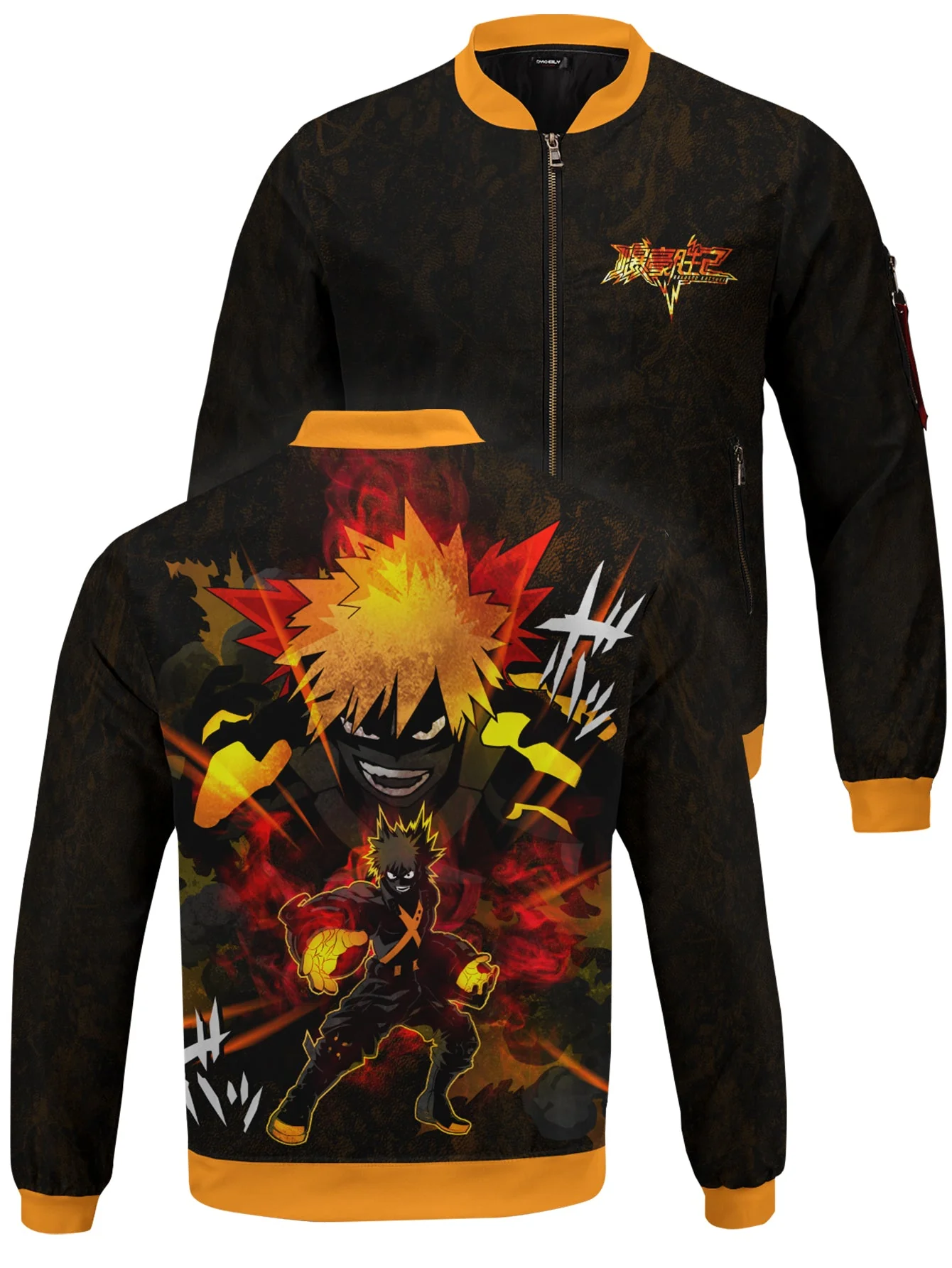 Bakugo Spirit Bomber Jacket - necksoother
