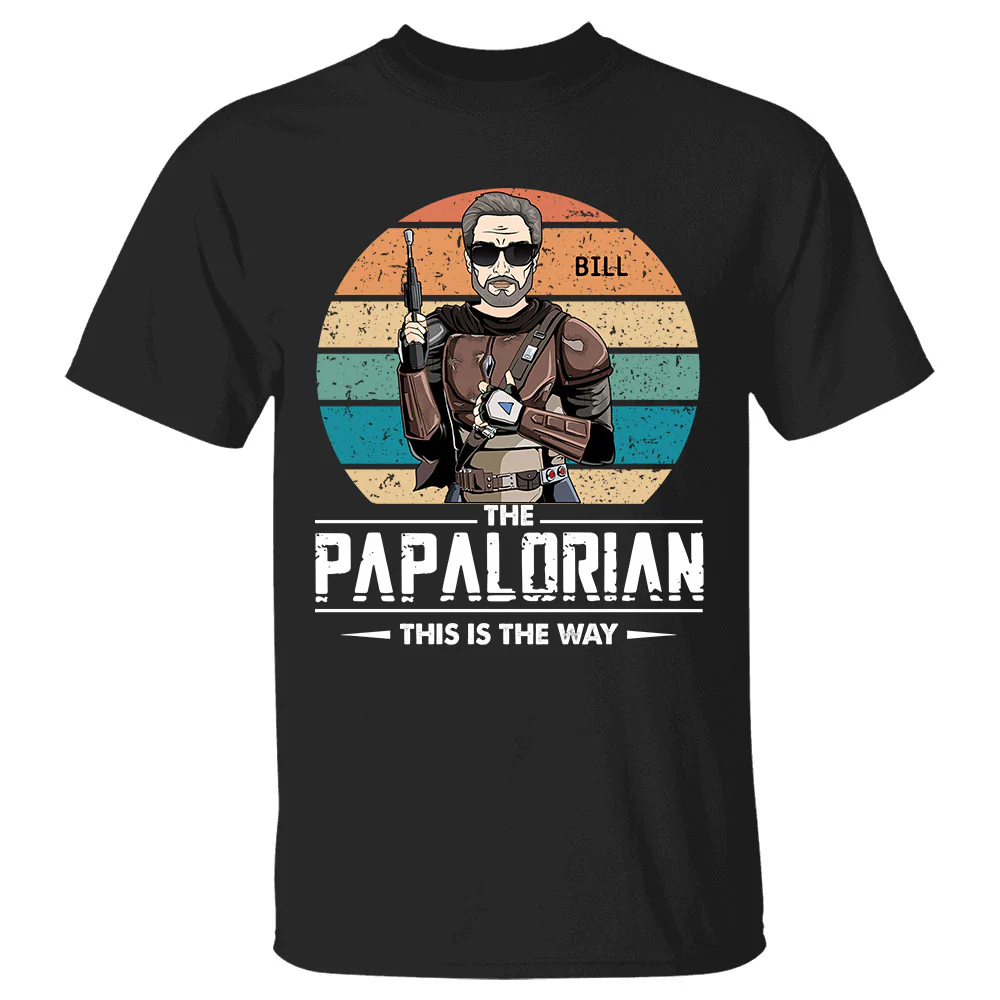 The Papalorian This Is The Way Custom Shirt Gift For Grandfather Grandpa - necksoother