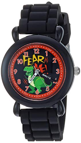 Disney Toy Story Kids' Plastic Time Teacher Analog Quartz Silicone Strap Watch - necksoother