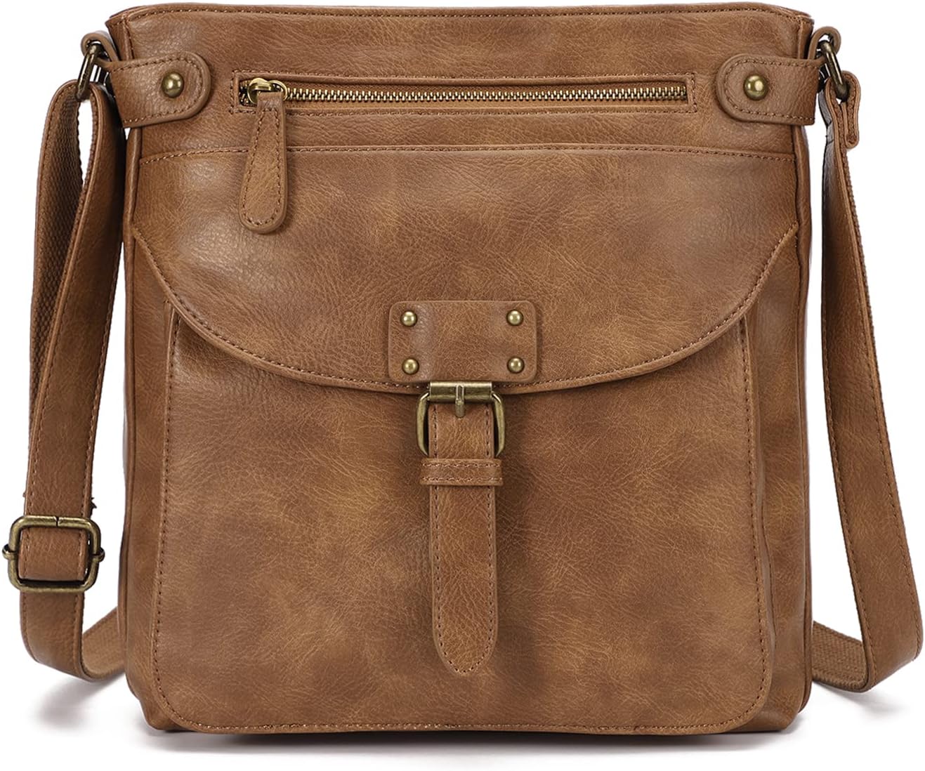 KouLi Buir Crossbody Purses for Women - PU Leather Shoulder Handbags Sling Bag Crossboby Bags Medium Multi Pockets - necksoother