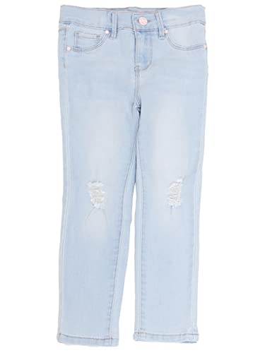 YMI Toddler Girl Adjustable Waistband Snap Button Closure Skinny Jean - necksoother