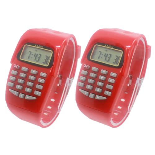 Digital Watch for Boys Girls:Watch Calculators Kids Sports Digital Watch Portable Calculator for Boys Girl.2 pcs - necksoother