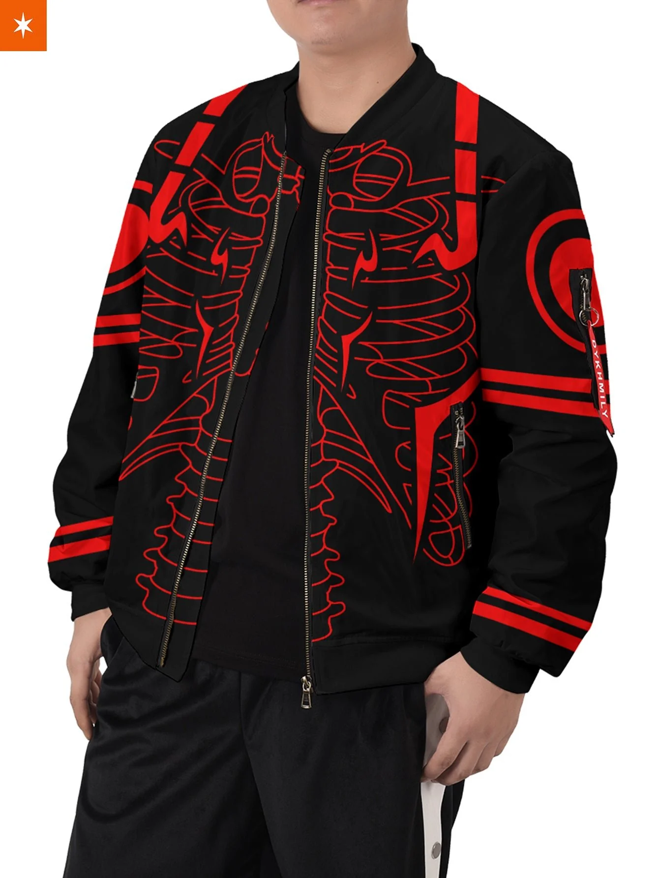 Rib Sukuna Bomber Jacket - necksoother