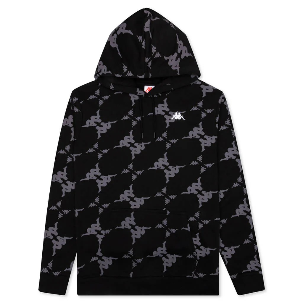 Authentic Emaios Hoodie - Black/Grey - necksoother