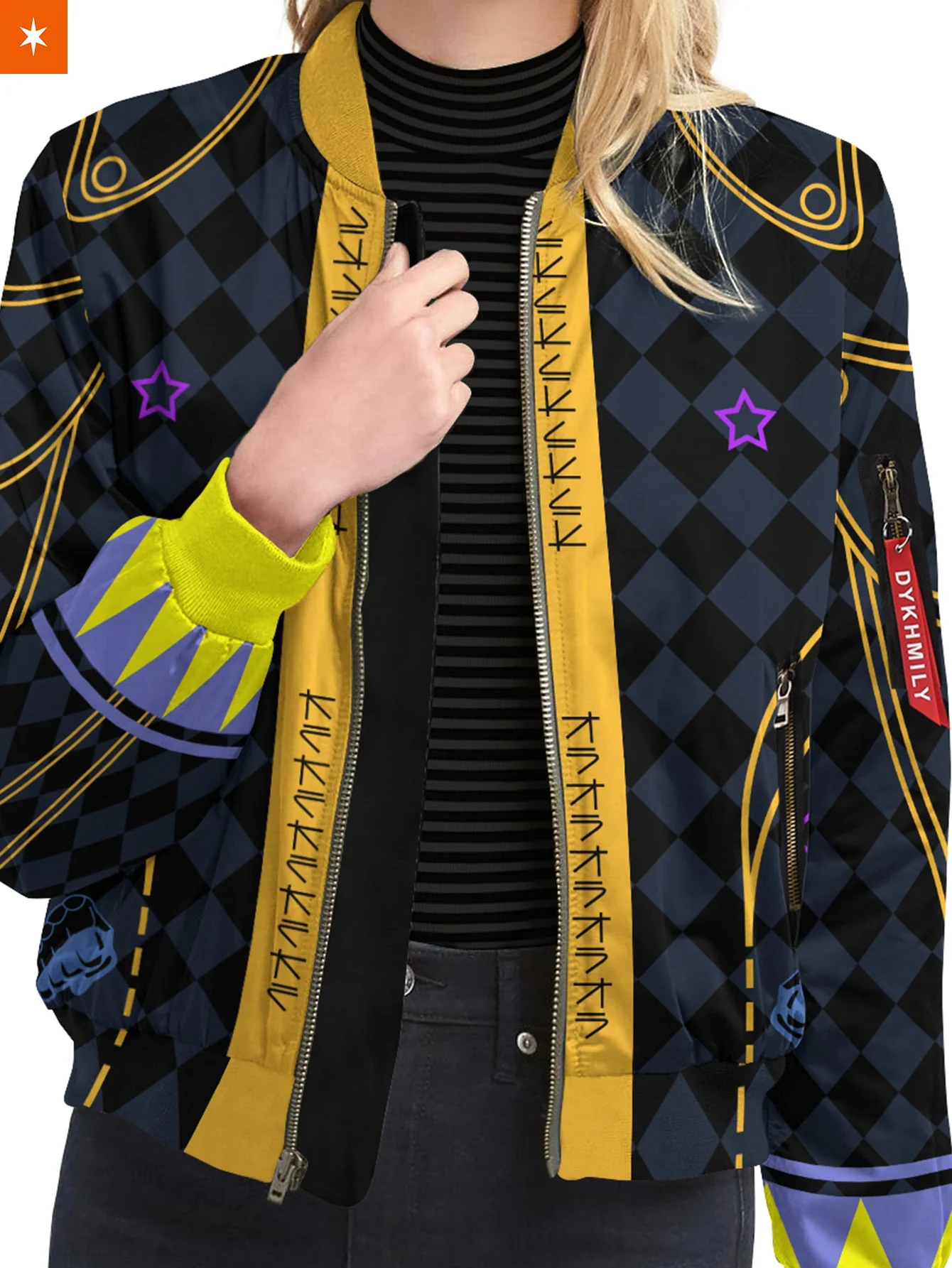 Star Platinum Bomber Jacket - necksoother