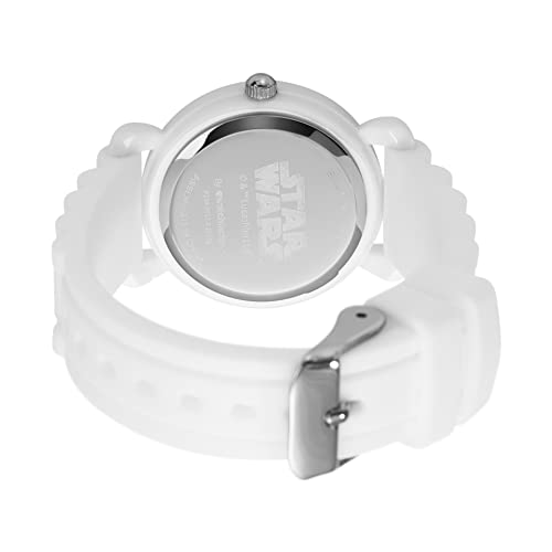 STAR WARS Kids' Plastic Time Teacher Analog Quartz Silicone Strap Watch - necksoother