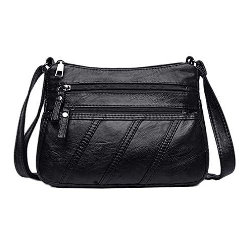 Crossbody Bags for Women Waterproof Shoulder Bag Messenger Bag Casual PU Leather Ladies Purse Handbag Cross Body Hand Bag - necksoother
