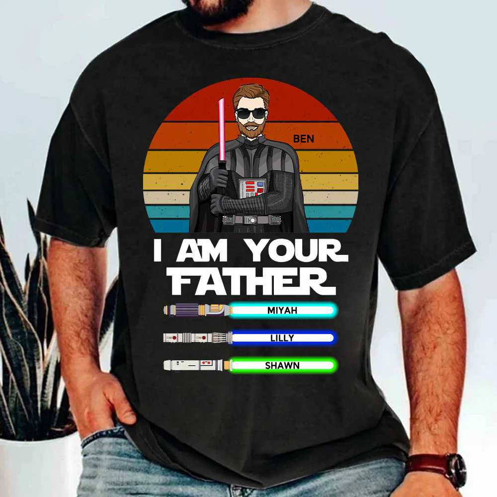 I Am Your Father Retro Color Premium Personalized Shirt For Dad For Husband - necksoother