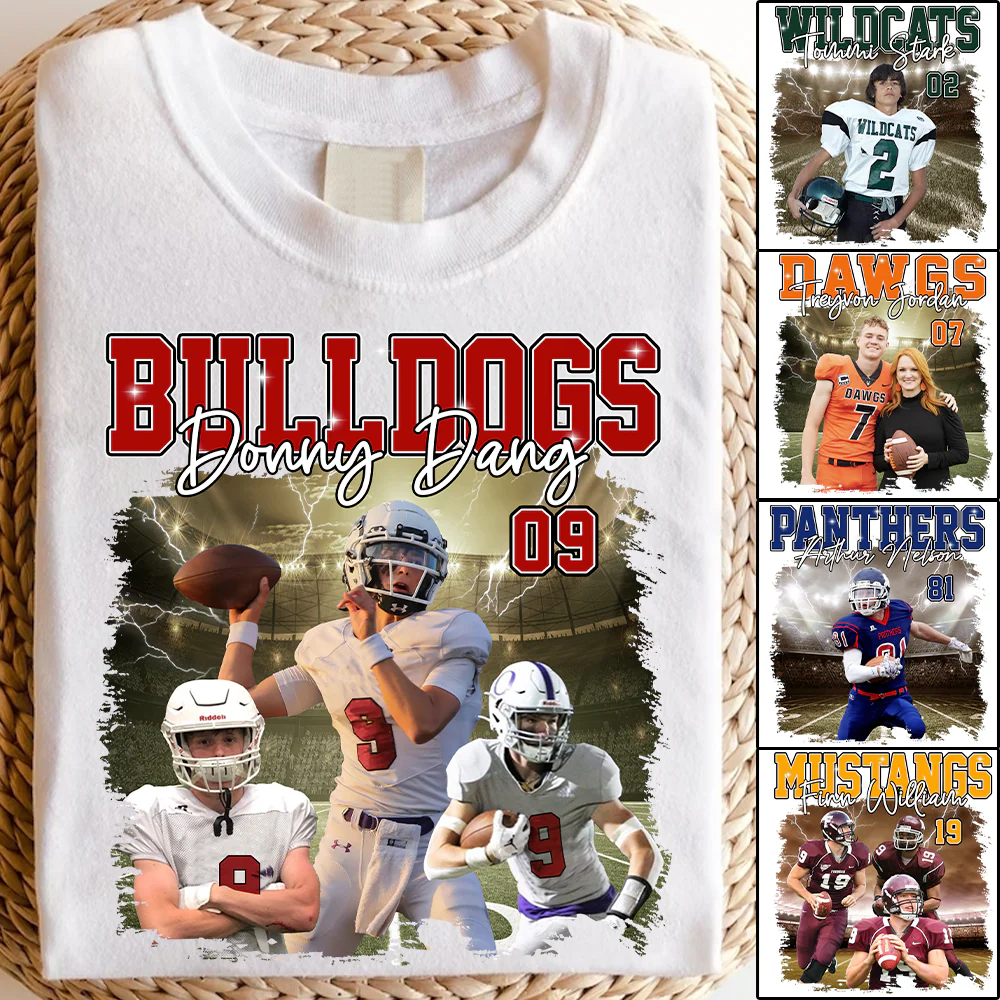 Game Day Football Personalized Shirt Custom Your Photo With Retro Style For Football Player - necksoother