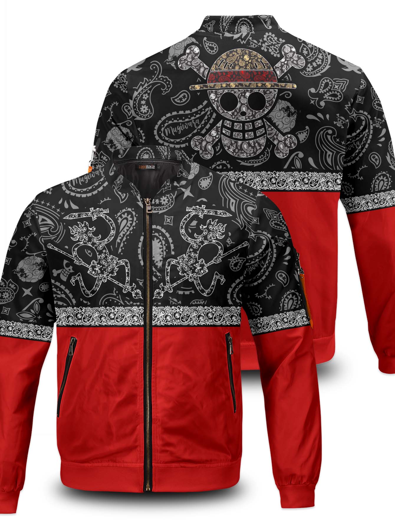 Mugiwara Paisley Bomber Jacket - necksoother