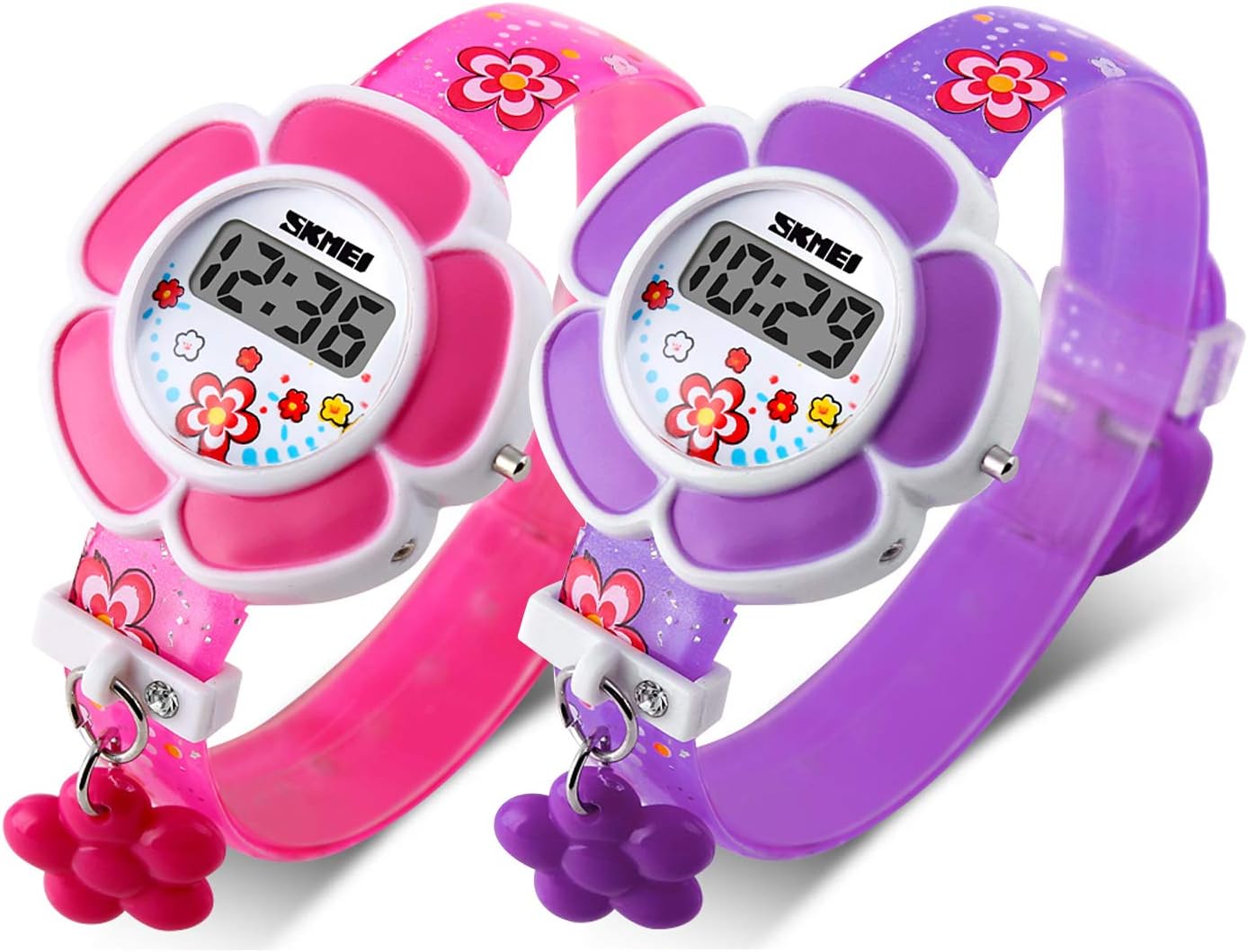 Kids Watch Girl Flower Shape Watch Novelty Cartoon Digital Watch 1144 - necksoother