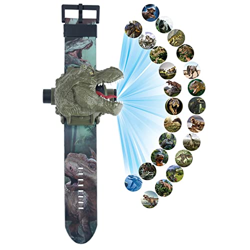 RAYCHY Dinosaur Watch Flashlight Projector Toys Animal Pattern Torch Educational Toys Gift - necksoother