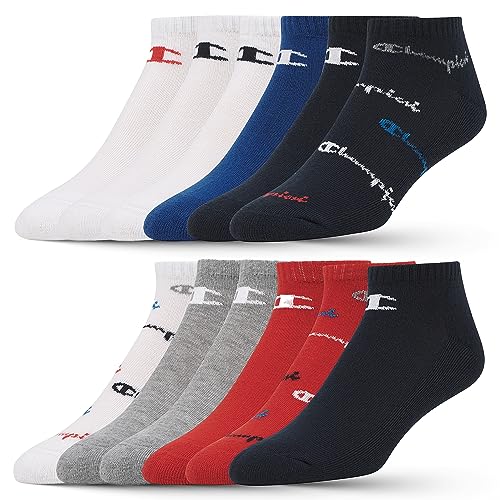 Champion Boys Socks and Girls Socks 12 Pair Crew Low Cut No Show Ankle Quarter Socks for Girls - necksoother