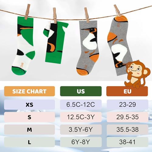 Merino Wool Ski Socks Kids 2 Pairs. Winter Warm Knee High Snowboarding Thermal Skating Socks for Boys Girls Toddlers - necksoother