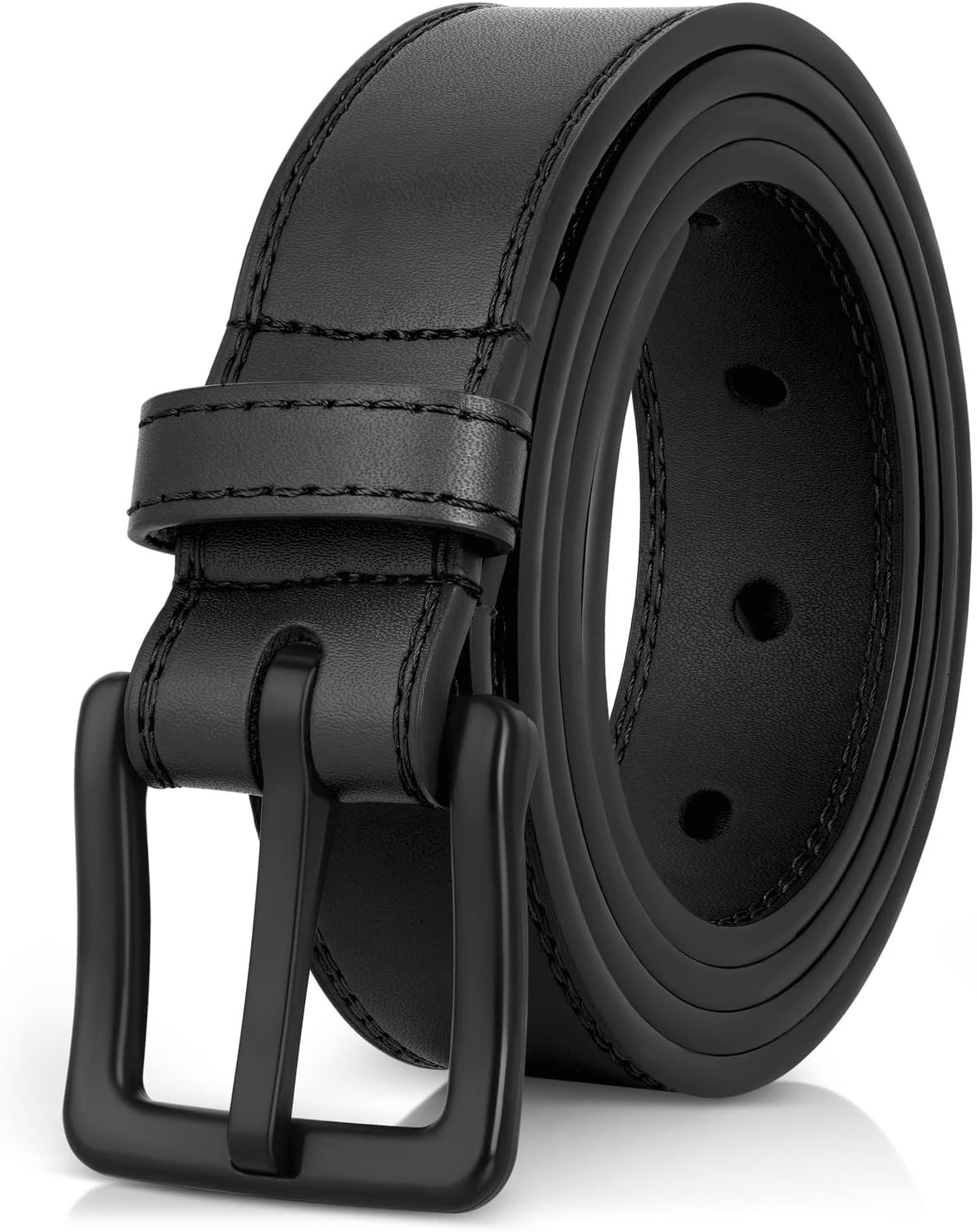 ITAY Metal Free Belt - Hypoallergenic Leather TSA Belt Strap. Sturdy Men's Adjustable Belt. Nickel Free Belt for Men - necksoother