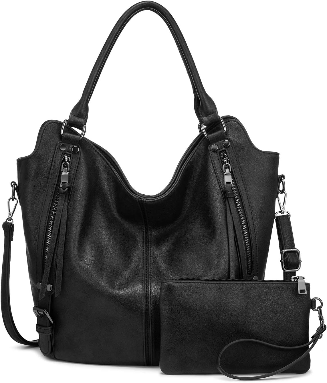 Tote Bag for Women PU Leather Shoulder Bags Fashion Hobo Bags Large Purse and Handbags with Adjustable Shoulder Strap - necksoother