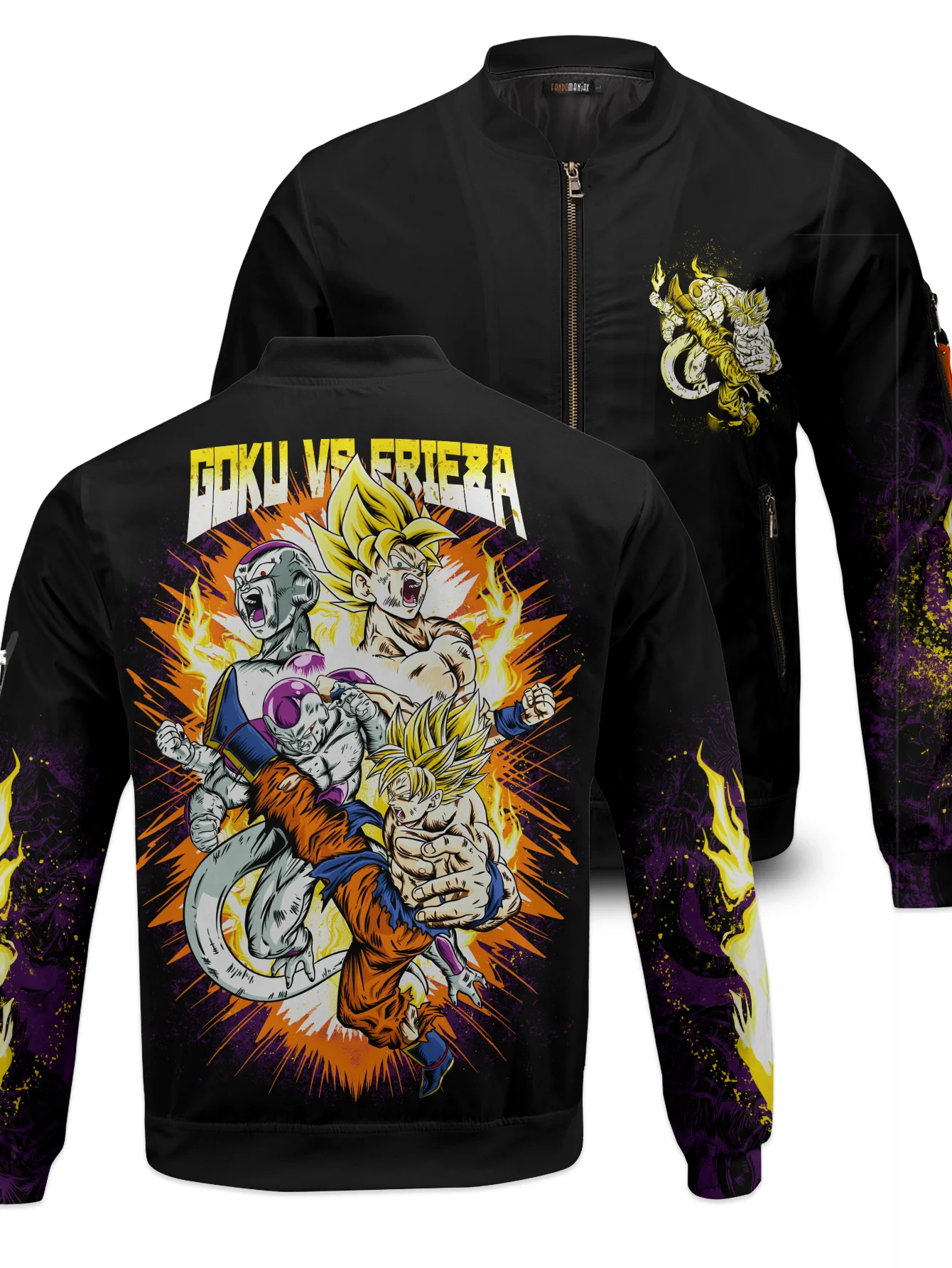 Goku Vs Frieza Bomber Jacket - necksoother