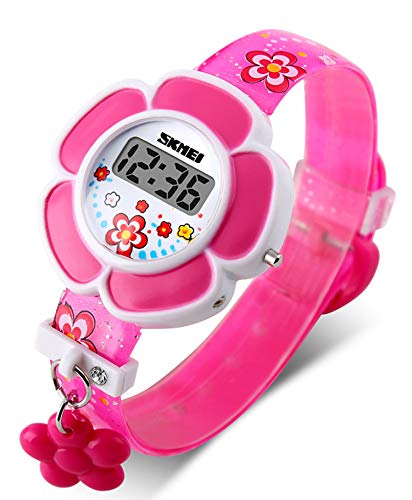 Kids Watch Girl Flower Shape Watch Novelty Cartoon Digital Watch 1144 - necksoother