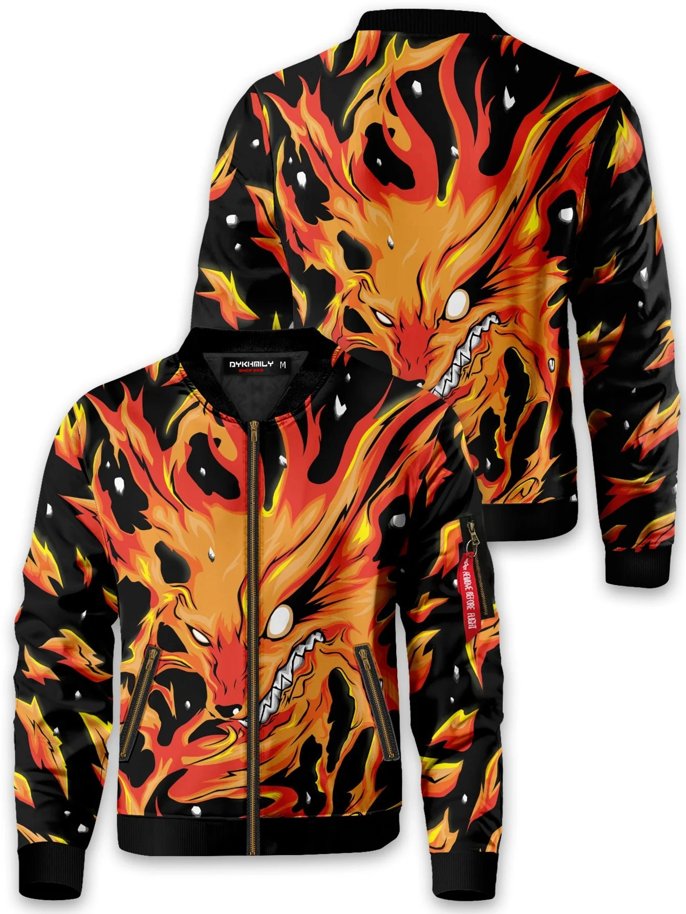 Raging Kurama Bomber Jacket - necksoother