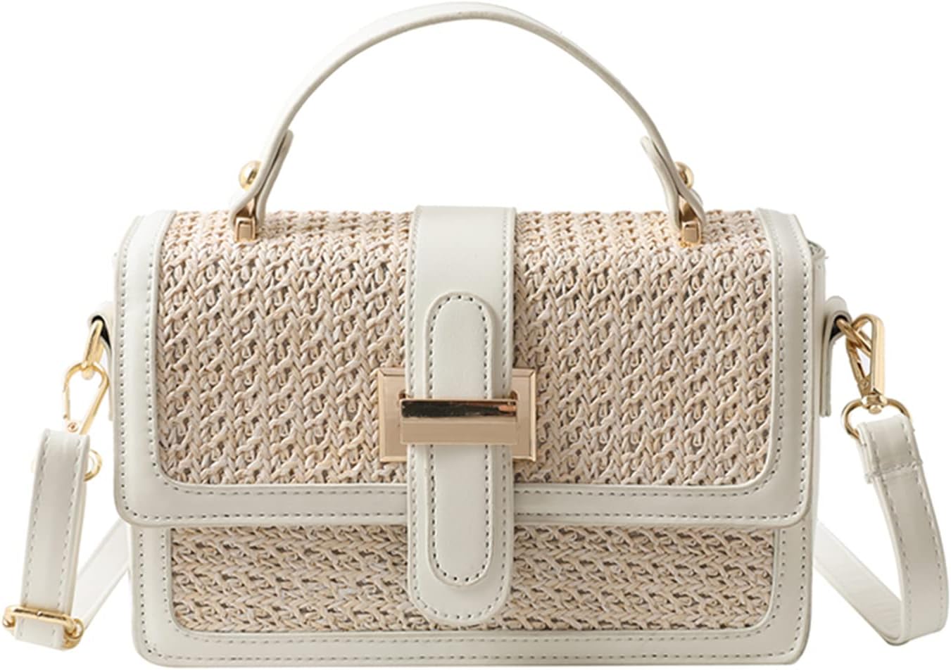 Straw Crossbody Bags for Women. Summer Straw Purses and Handbags Shoulder Clutch Bag for Vacation - necksoother