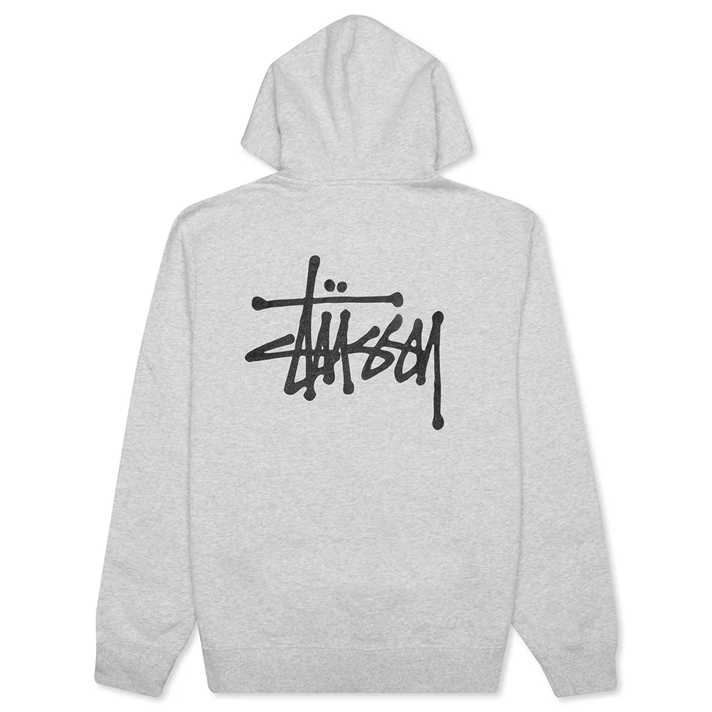 Basic Zip Hoodie - Ash Heather - necksoother