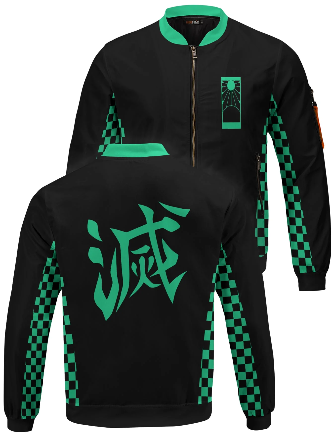 Tanjiro Fashion v2 Bomber Jacket - necksoother