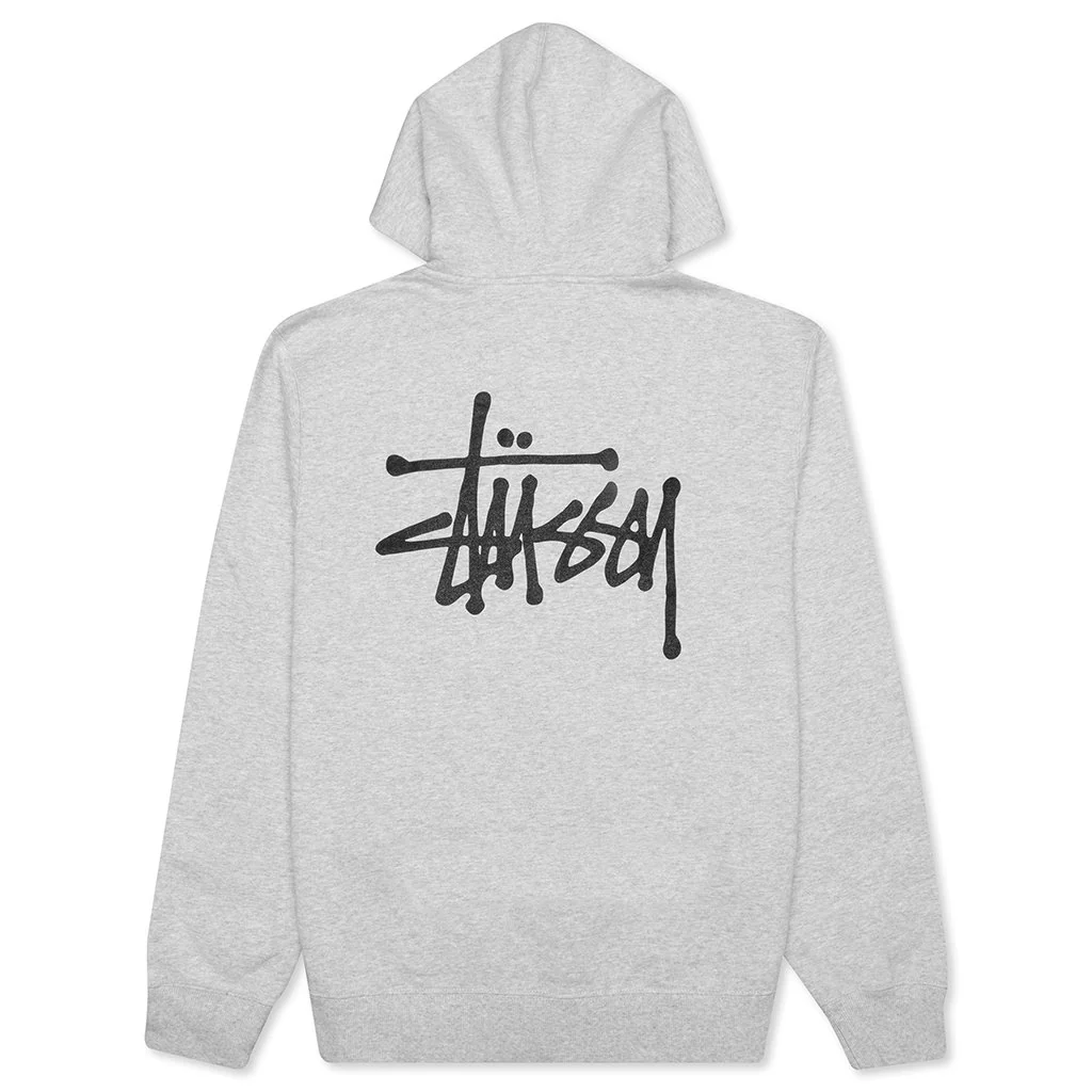 Basic Zip Hoodie - Ash Heather - necksoother