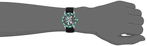 Disney Toy Story Kids' Bezel Stainless Steel Time Teacher Analog Nylon Strap Watch - necksoother
