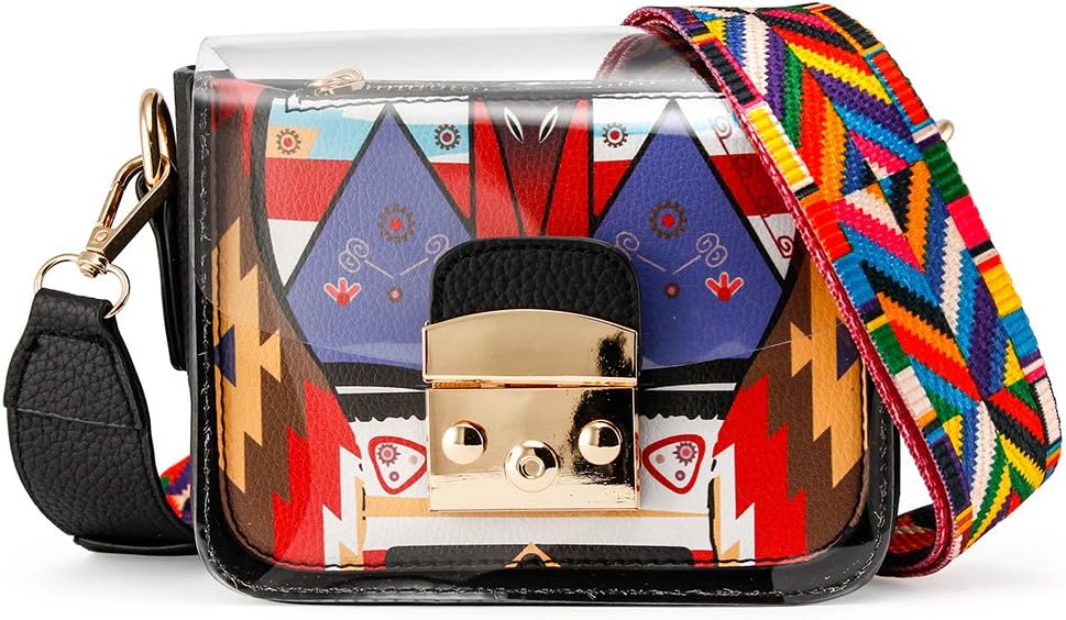 OCT17 Women Mini Transparent Plastic Crossbody Durable Summer Shoulder Bag Purse - necksoother