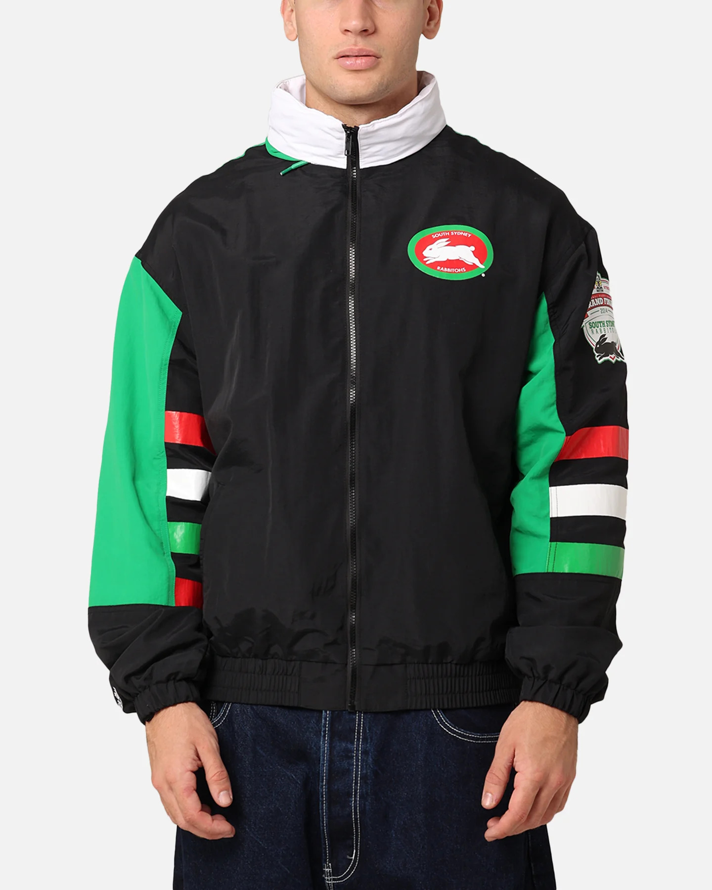 Mitchell & Ness South Sydney Rabbitohs 2014 Grand Final Spray Jacket Multicolour - necksoother