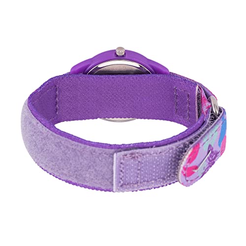 Disney Minnie Mouse Kids' Plastic Time Teacher Analog Quartz Nylon Strap Watch - necksoother