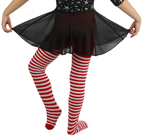 ToBeInStyle Girl's Adorable Fun and Trendy Colorful Striped Comfy Tights - necksoother