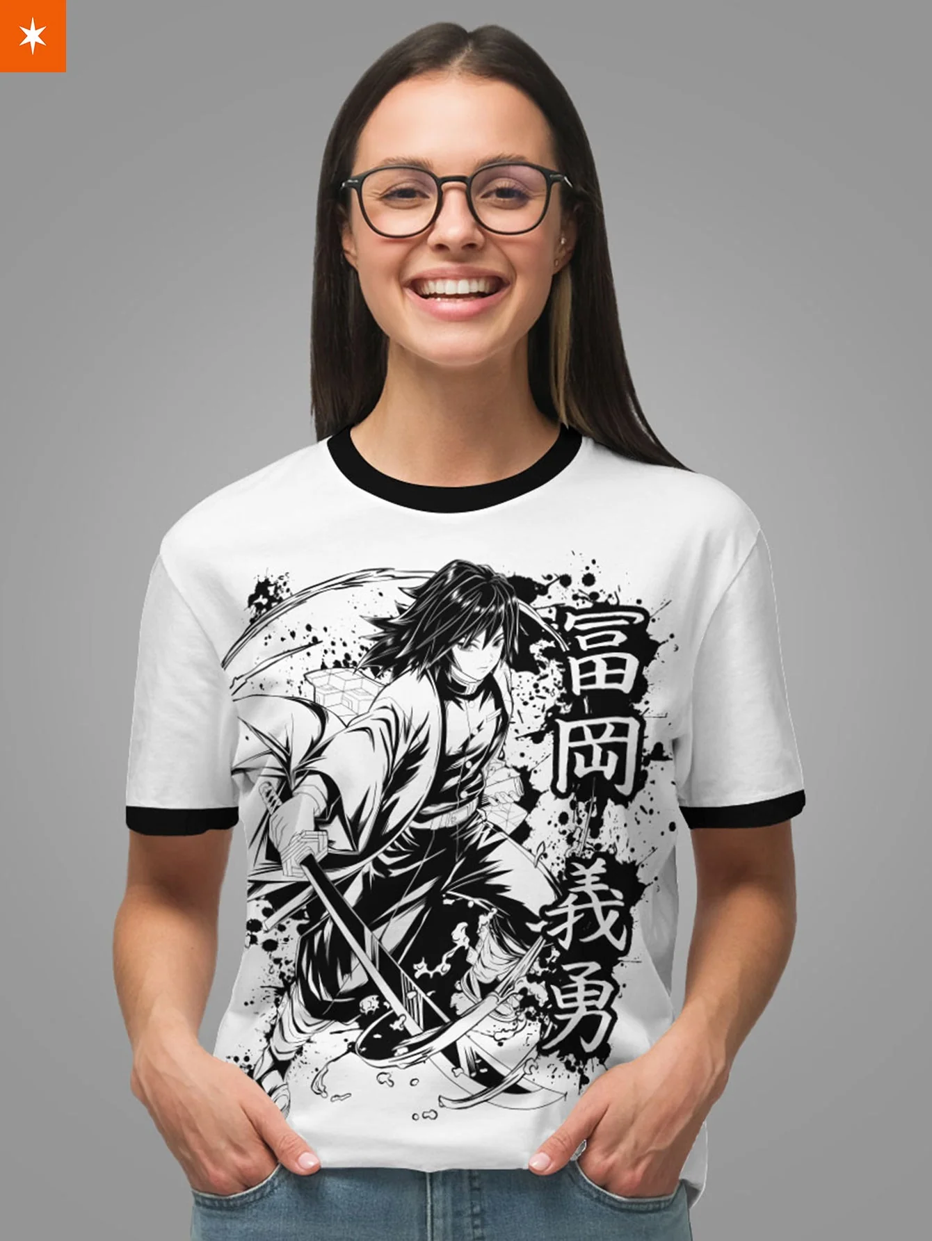 Giyu B&W Unisex T-Shirt - necksoother