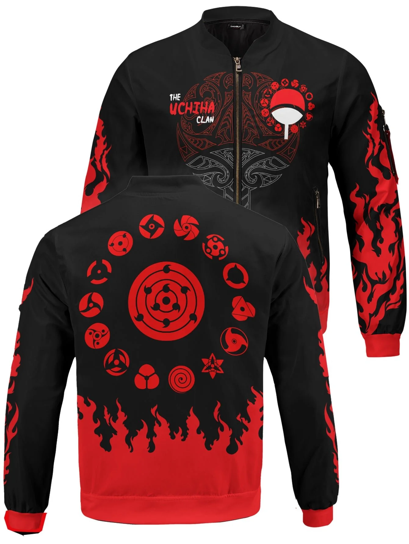 Scorching Uchiha Bomber Jacket - necksoother