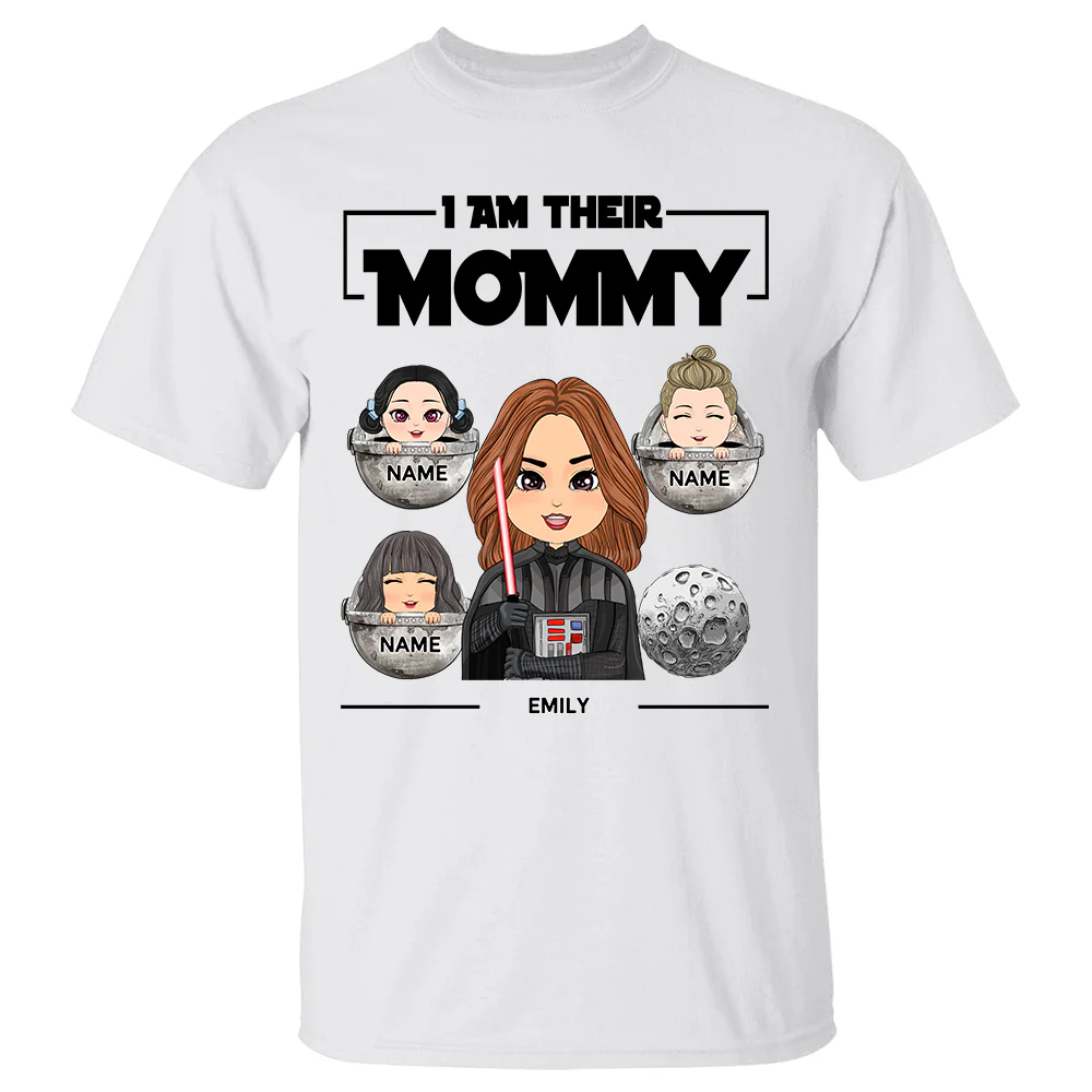 I Am Their Mother - Personalized Shirt Custom Nickname With Kids For Mom Grandma - necksoother