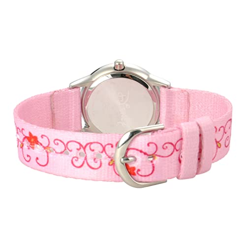 Disney Princess Kids' Stainless Steel Time Teacher Analog Strap Watch - necksoother