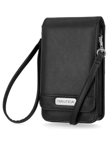 Nautica Catalina RFID Women's Crossbody Bag. Vegan Leather Compact Cell Phone Shoulder Travel Purse Holder - necksoother