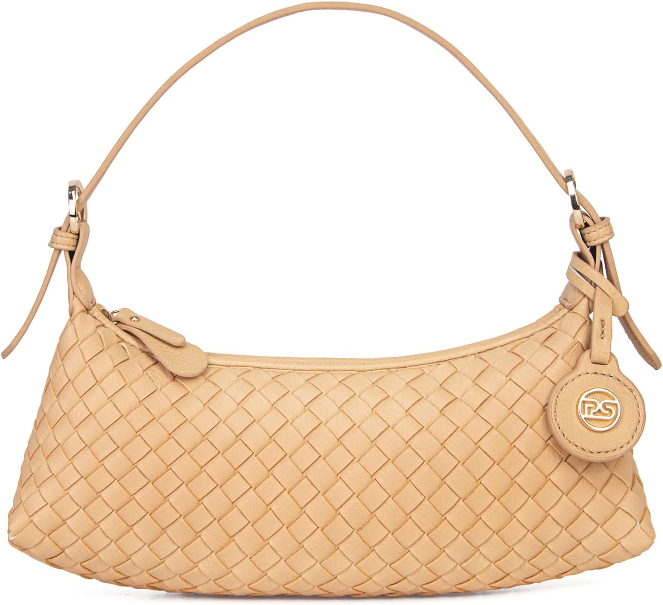 PS PETITE SIMONE Shoulder Bag. Mini Purse for Women Judy Small Clutch. Vegan Leather Woven Handbag with Adjustable Strap - necksoother