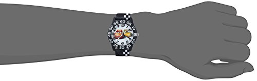 Disney Cars Kids' Plastic Time Teacher Analog Quartz Nylon Strap Watch - necksoother