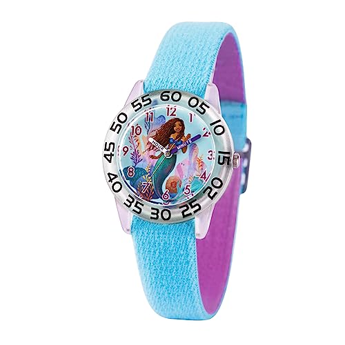 DISNEY The Little Mermaid Live Action Kids' Time Teacher Analog Quartz Watch - necksoother