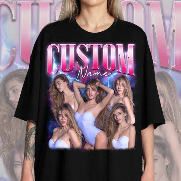 Custom Bootleg Rap Tee. Personalize Bootleg Shirt. Customized Text Graphic 90s. Custom Your Own Bootleg Idea - necksoother