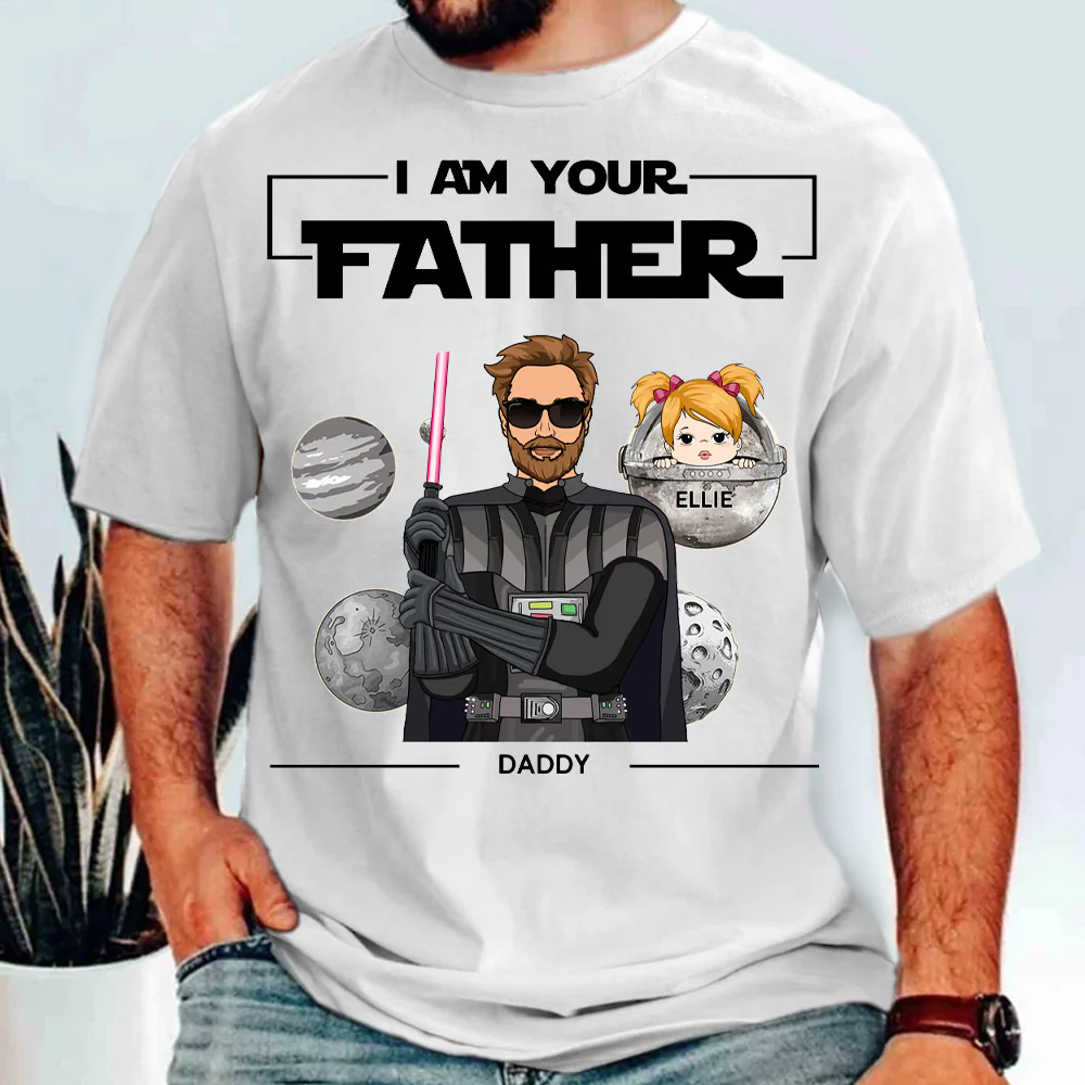 I Am Your Father Custom Shirt: Personalized Gift for Dad & Grandpa - Father's Day & Birthday Present - necksoother