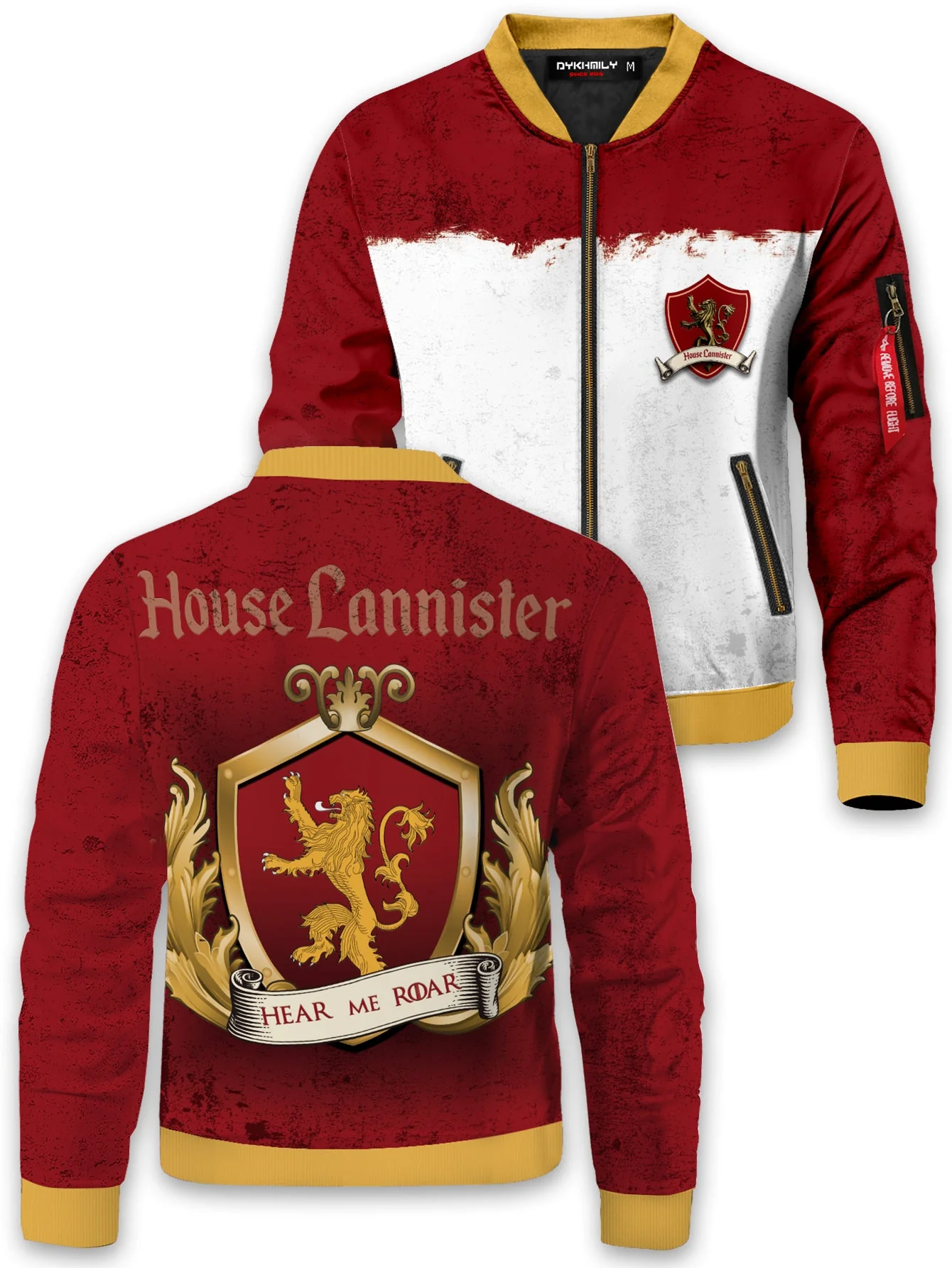 Team Lannister Bomber Jacket - necksoother