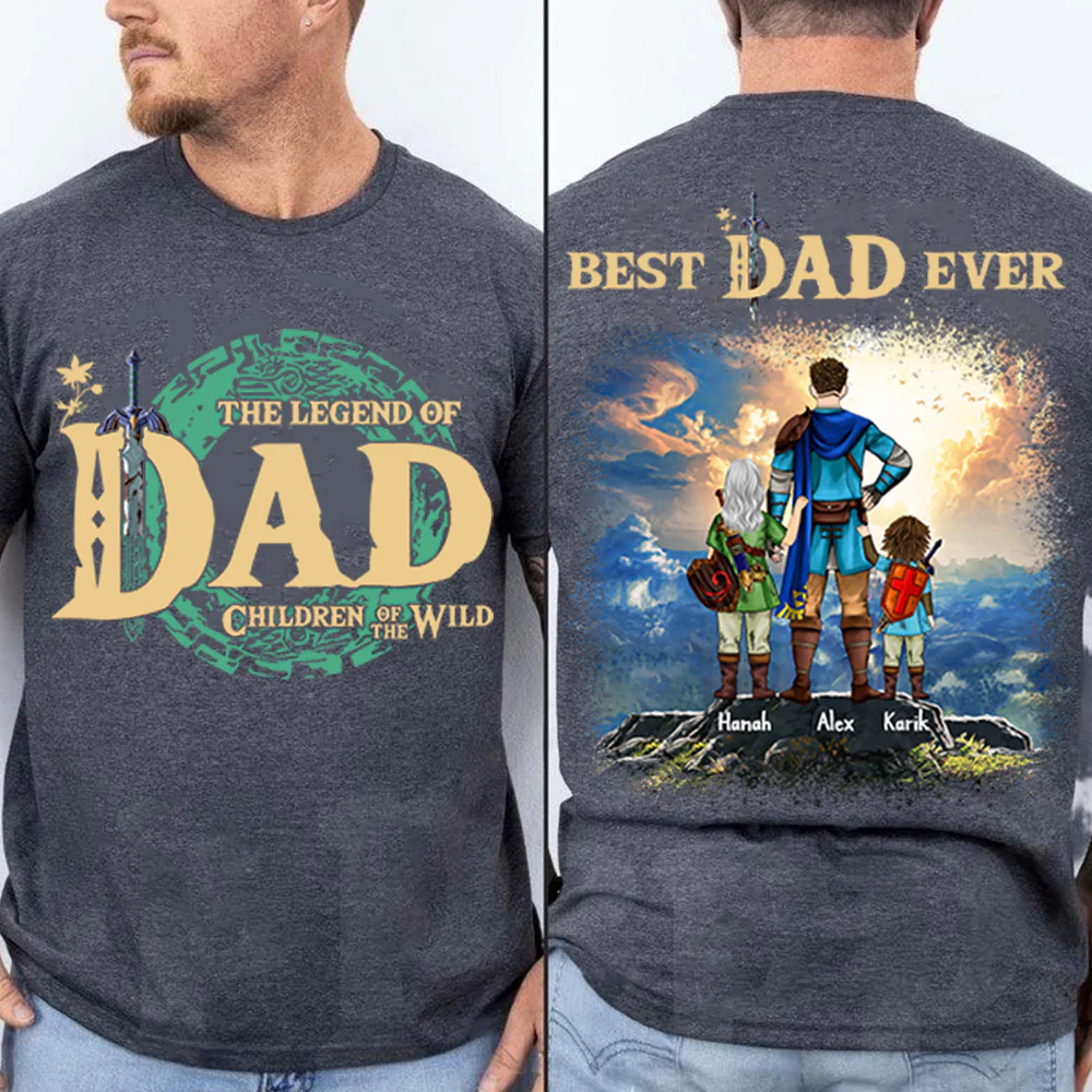 Personalized The Legend Of Dad Zelda Dad Shirt - Father's Day & Birthday Gift For Father - necksoother