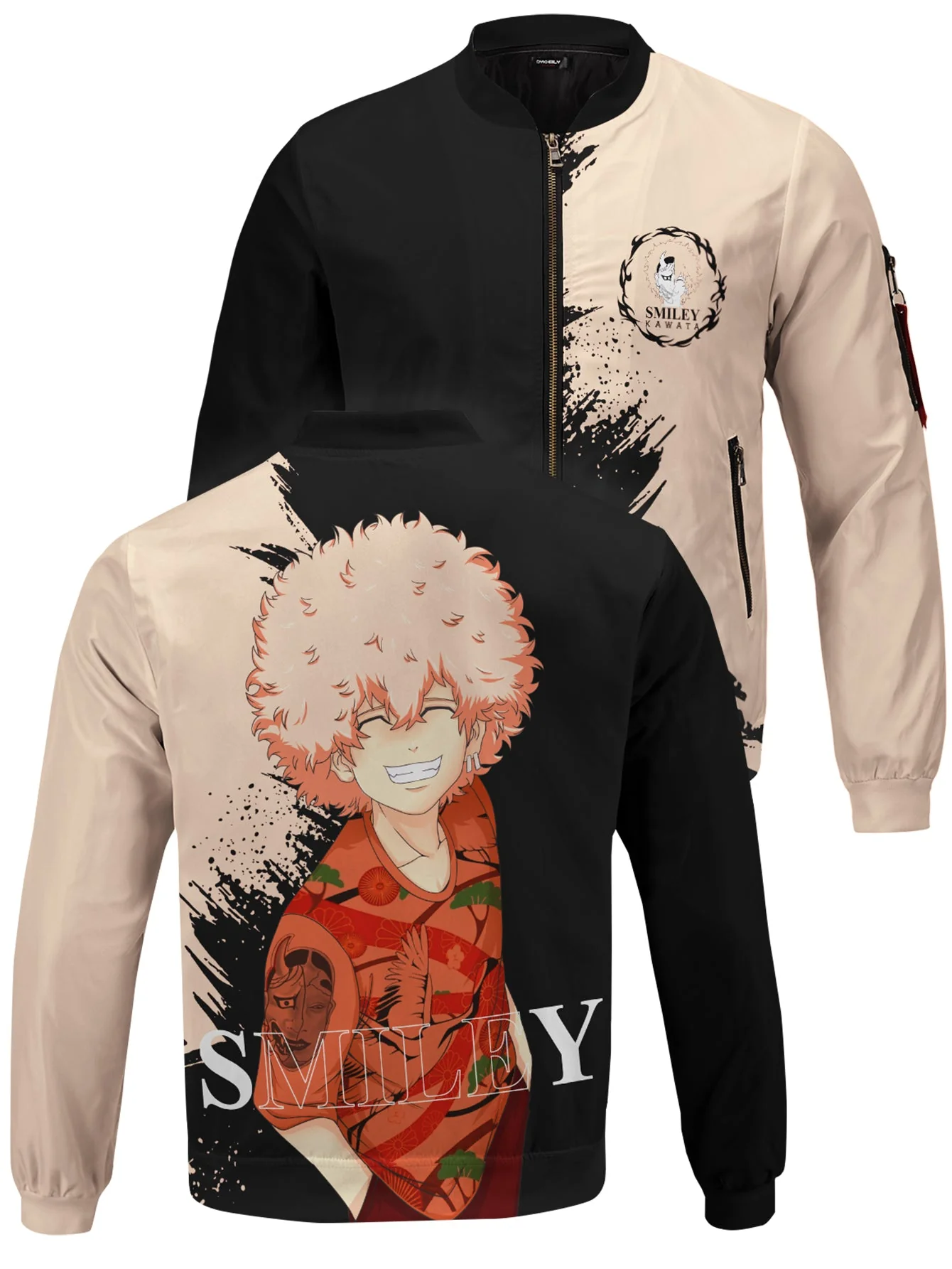 Smiley Kawata Bomber Jacket - necksoother