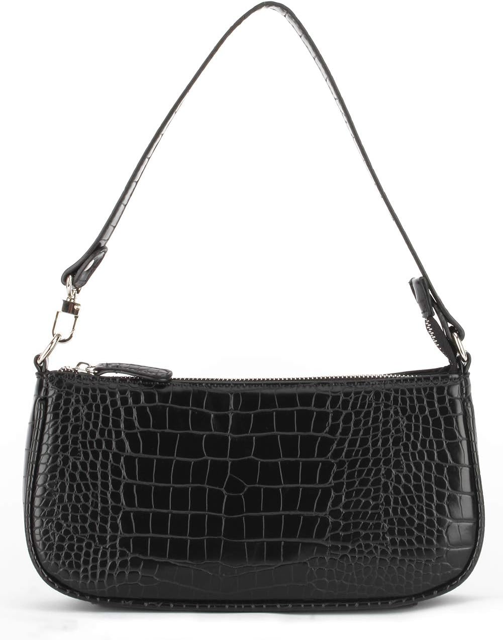 Bag Crocodile Effect Retro Faux Leather Classic Clutch Shoulder Purse Handbag for Women - necksoother