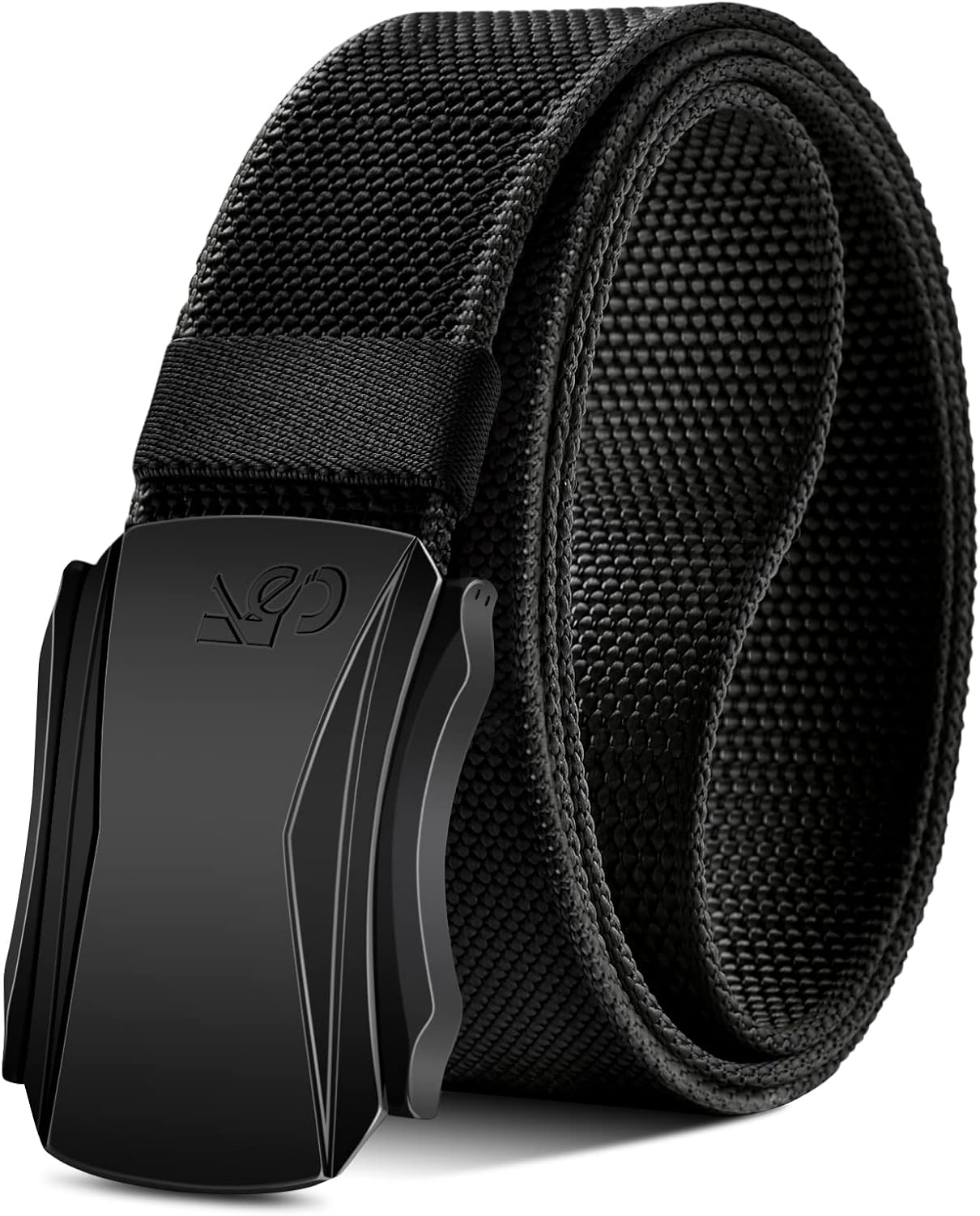 KEMISANT Mens Belt. Military Tactical Stretch Web Nylon Belt For Gift Men Hiking Hunting 1.5.Cut For Fit - necksoother