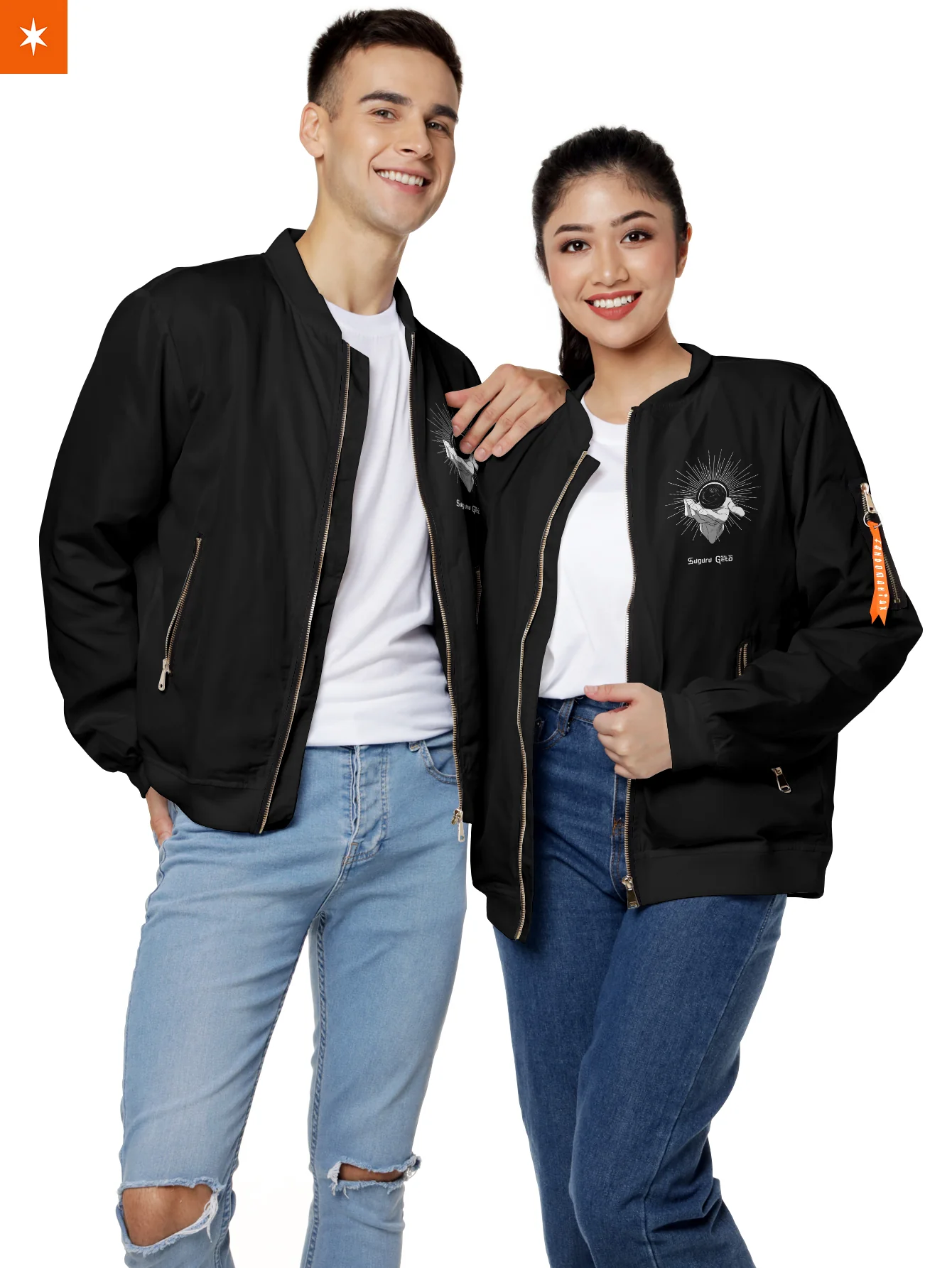 Geto B&W Bomber Jacket - necksoother