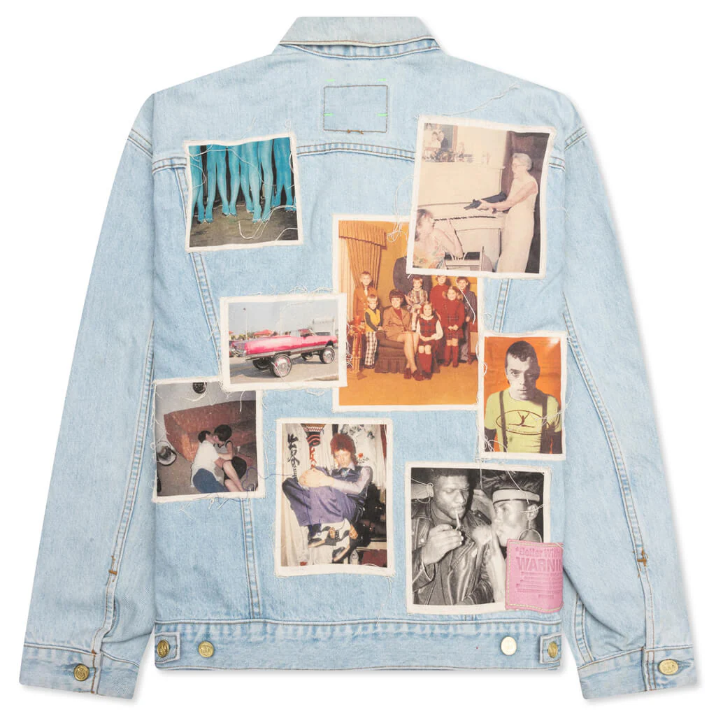 Portrait Denim Jacket - Multi - necksoother