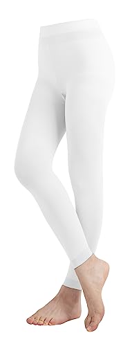 Butterfly EMEM Apparel Girls' Solid Colored Microfiber Opaque Footless Tights - necksoother